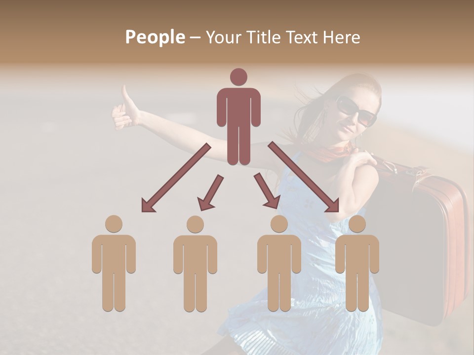 Thumbing A Lift PowerPoint Template