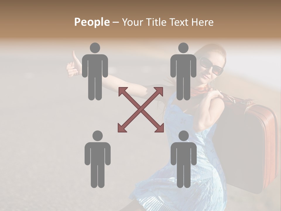 Thumbing A Lift PowerPoint Template
