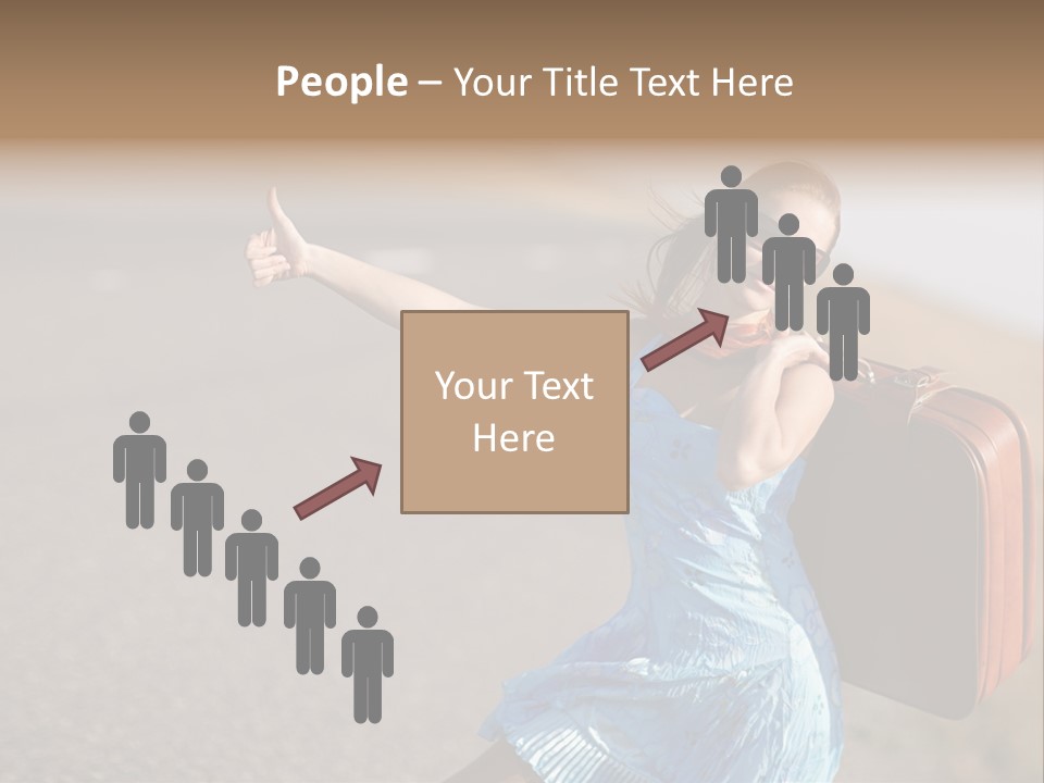 Thumbing A Lift PowerPoint Template
