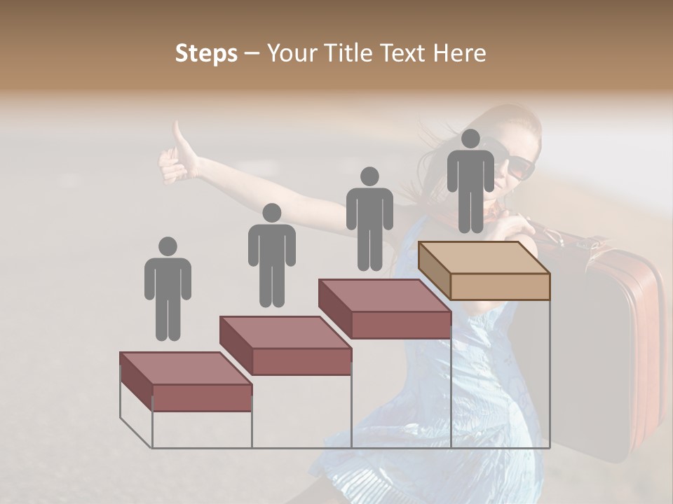 Thumbing A Lift PowerPoint Template