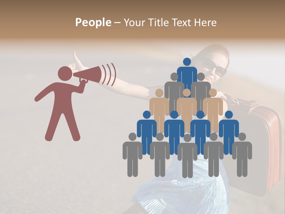 Thumbing A Lift PowerPoint Template