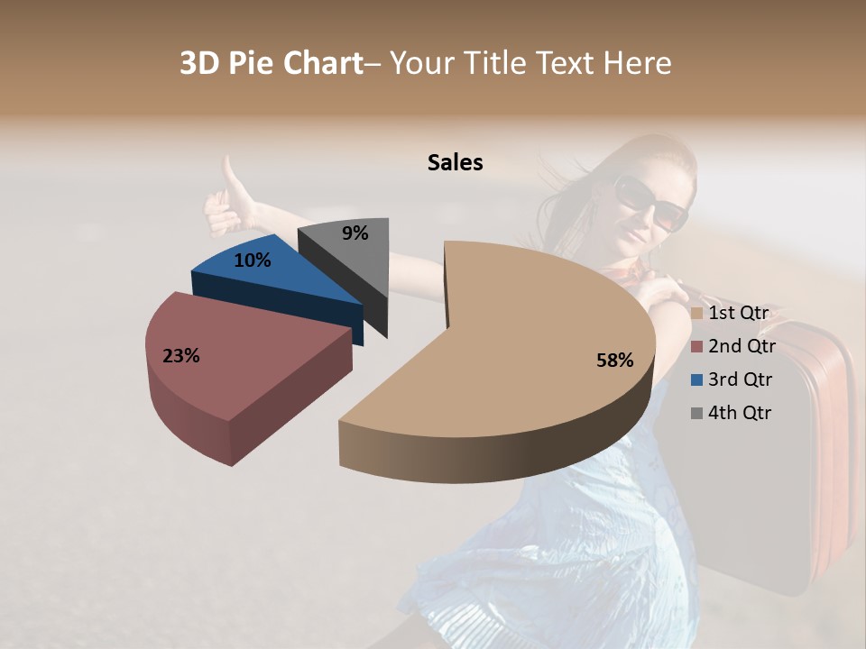 Thumbing A Lift PowerPoint Template
