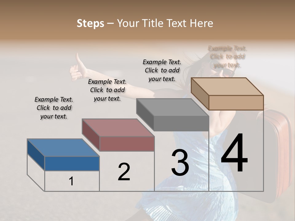 Thumbing A Lift PowerPoint Template