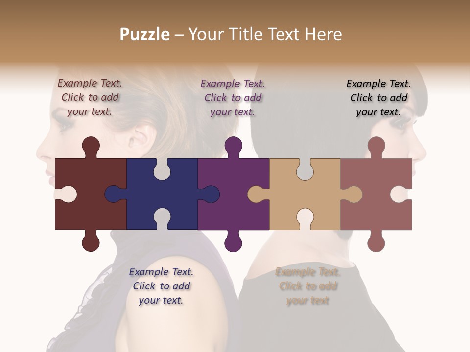 Profile Faces PowerPoint Template