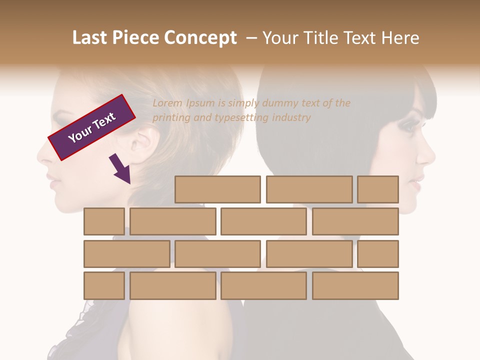 Profile Faces PowerPoint Template
