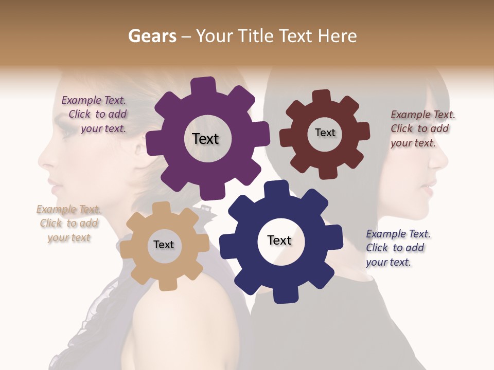 Profile Faces PowerPoint Template