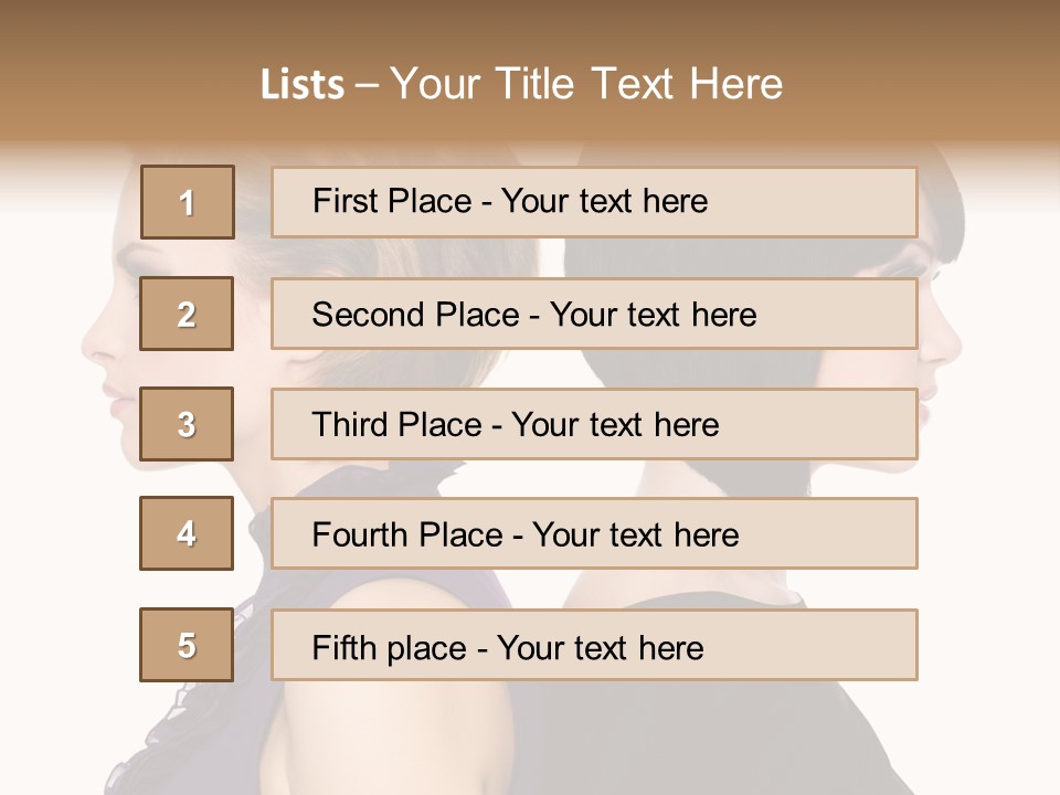 Profile Faces PowerPoint Template