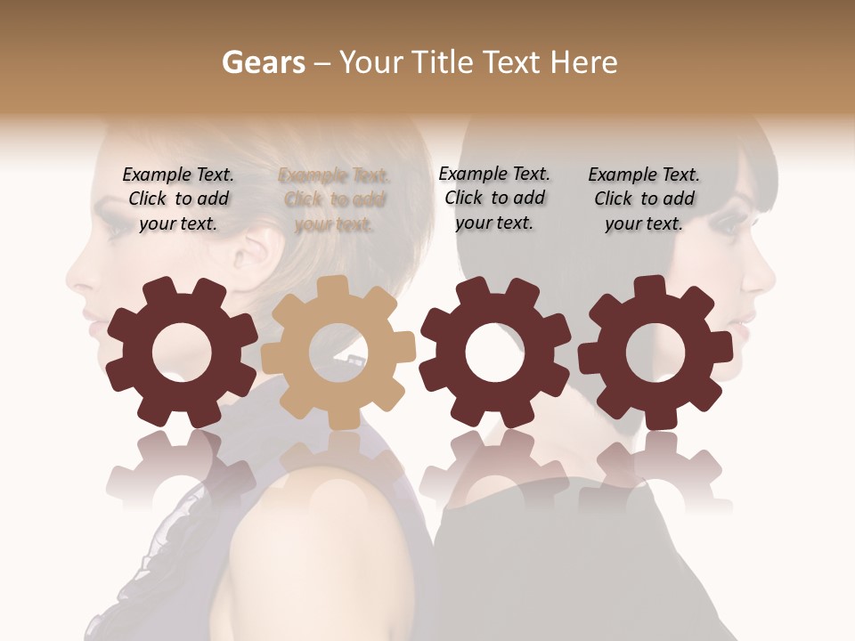 Profile Faces PowerPoint Template