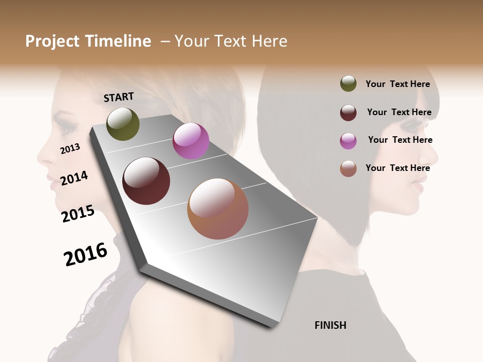 Profile Faces PowerPoint Template