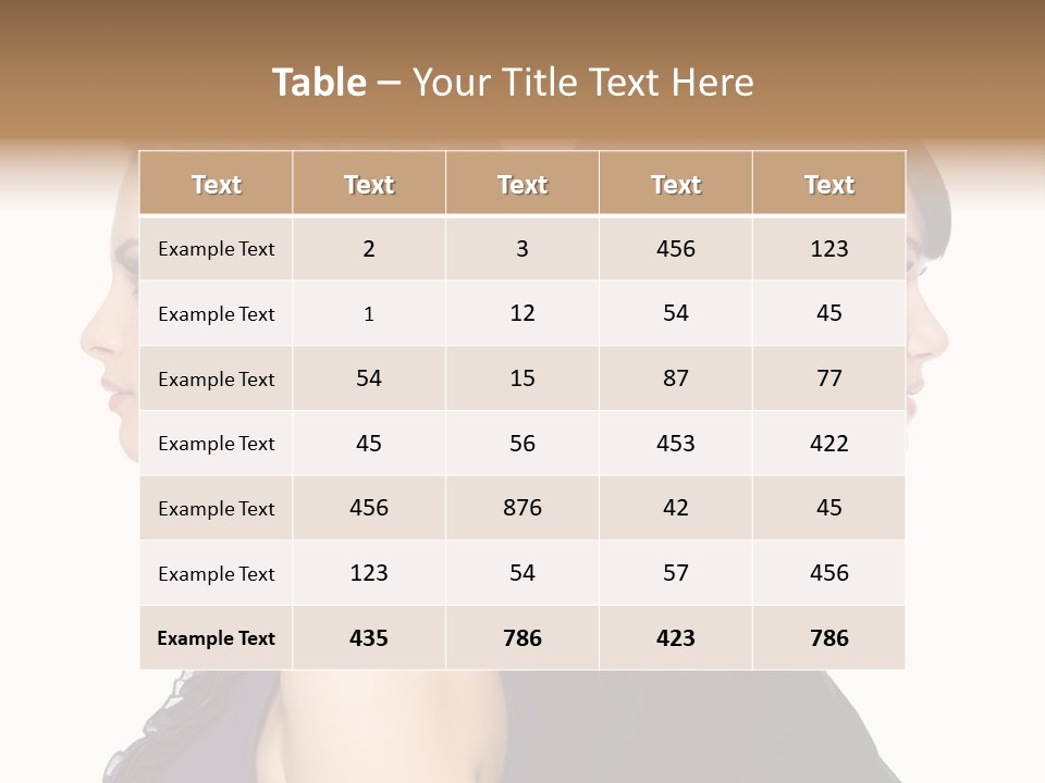 Profile Faces PowerPoint Template