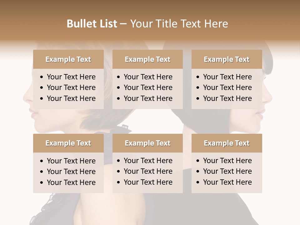 Profile Faces PowerPoint Template