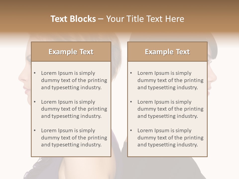 Profile Faces PowerPoint Template