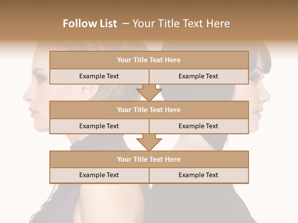 Profile Faces PowerPoint Template