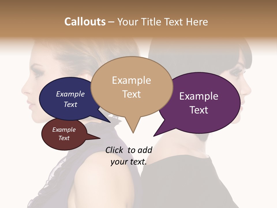 Profile Faces PowerPoint Template