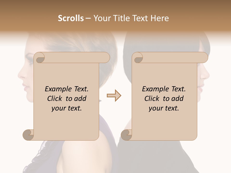 Profile Faces PowerPoint Template