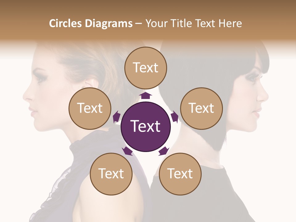 Profile Faces PowerPoint Template