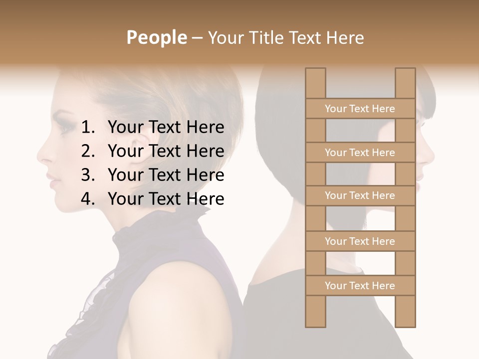 Profile Faces PowerPoint Template