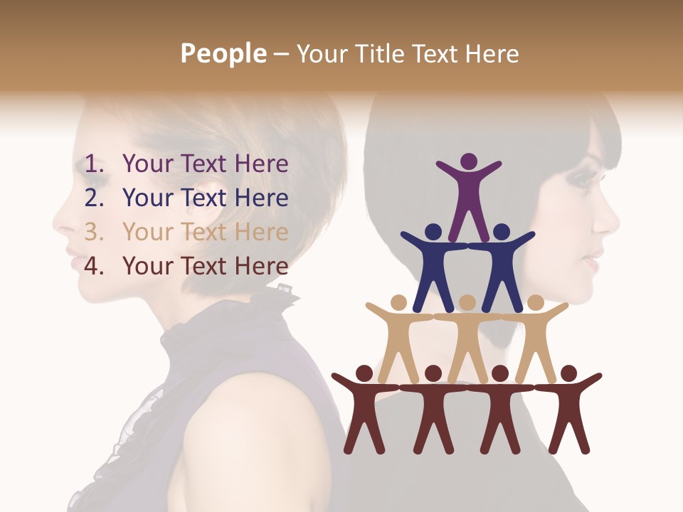 Profile Faces PowerPoint Template