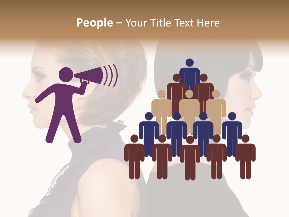 Profile Faces PowerPoint Template