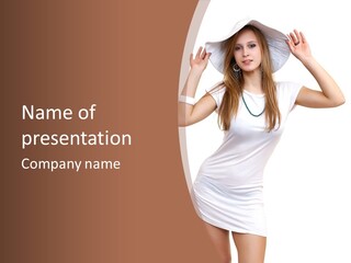 Lady Lifestyle Healthy PowerPoint Template