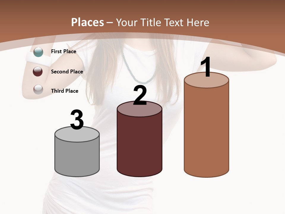 Lady Lifestyle Healthy PowerPoint Template