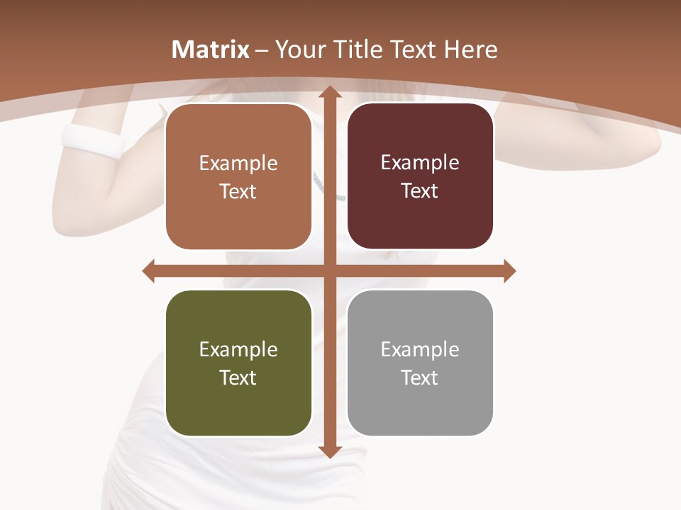 Lady Lifestyle Healthy PowerPoint Template