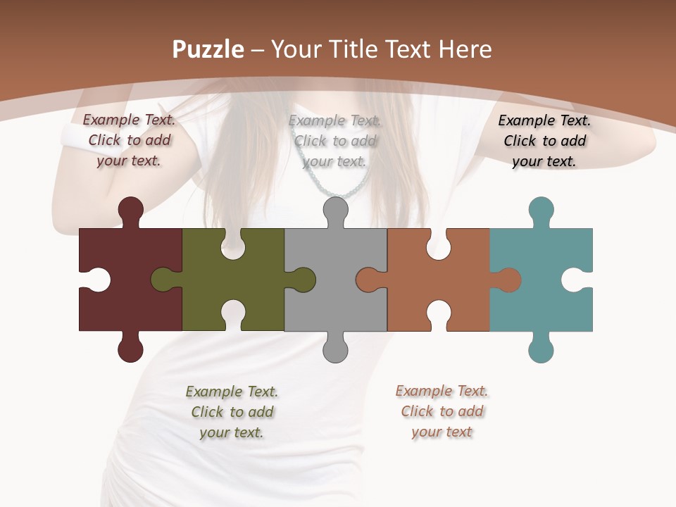 Lady Lifestyle Healthy PowerPoint Template