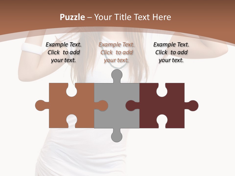 Lady Lifestyle Healthy PowerPoint Template