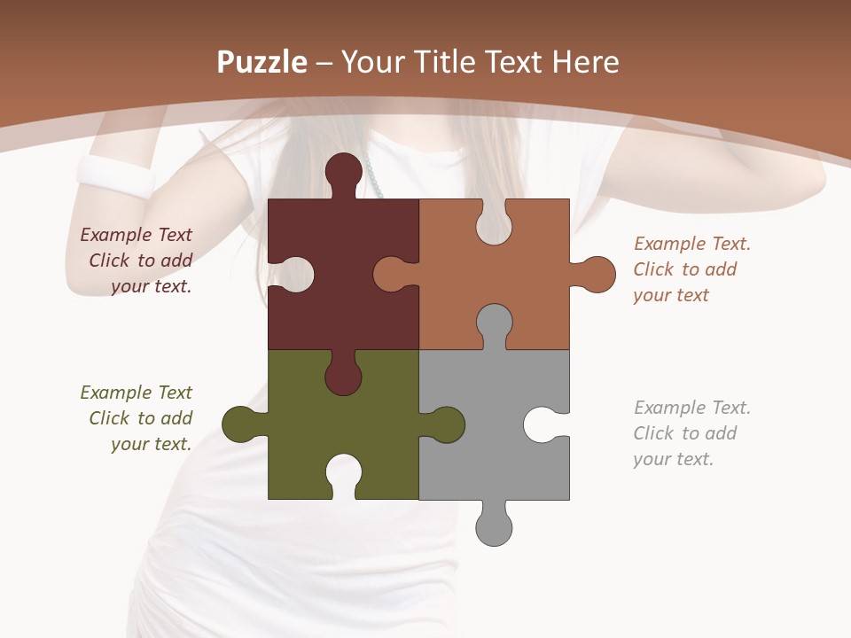 Lady Lifestyle Healthy PowerPoint Template