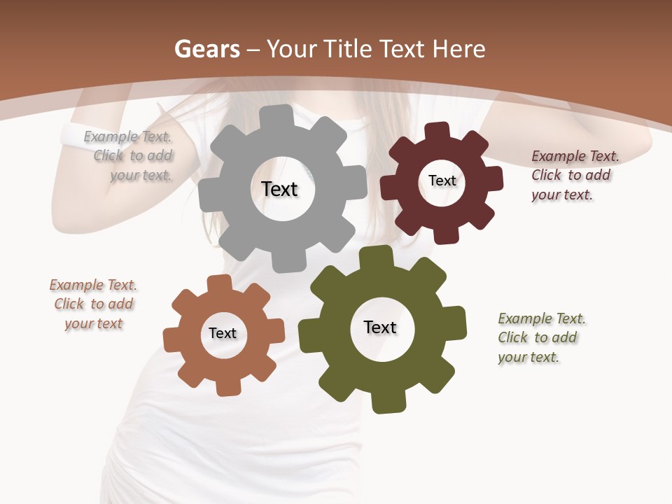 Lady Lifestyle Healthy PowerPoint Template