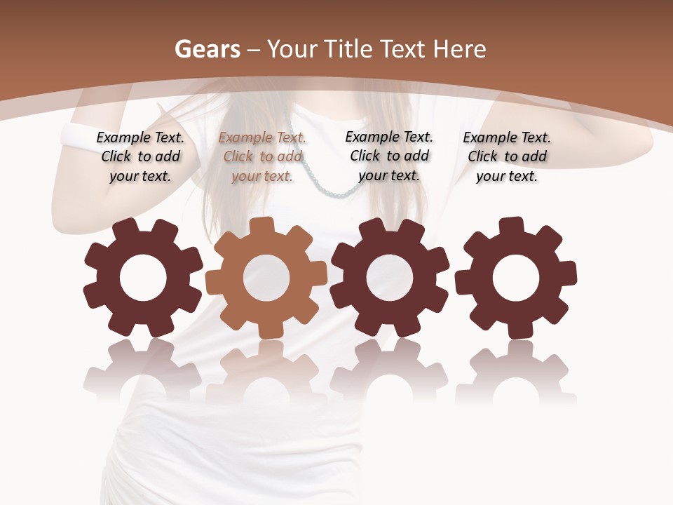 Lady Lifestyle Healthy PowerPoint Template