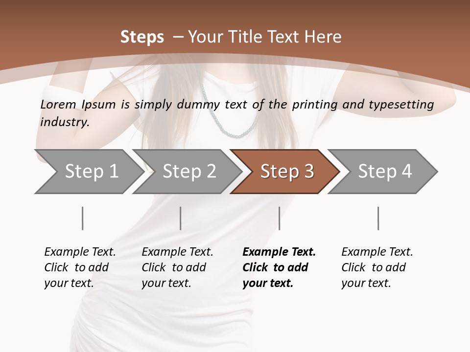 Lady Lifestyle Healthy PowerPoint Template