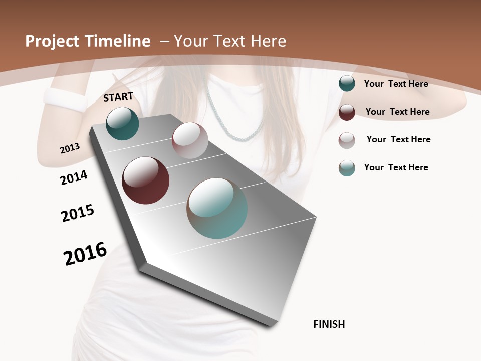 Lady Lifestyle Healthy PowerPoint Template