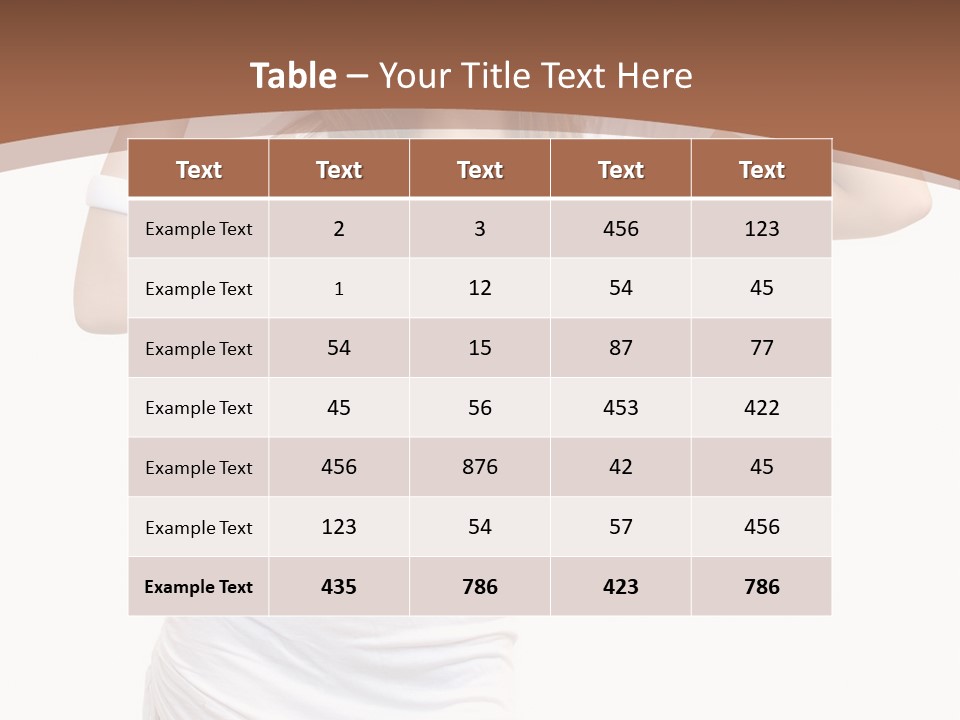 Lady Lifestyle Healthy PowerPoint Template