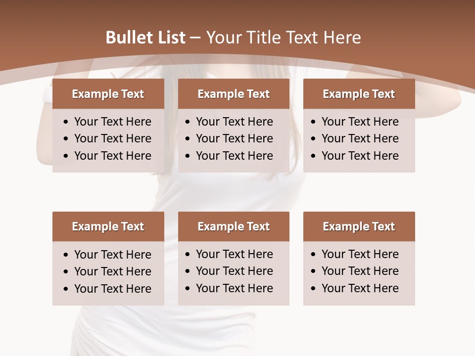 Lady Lifestyle Healthy PowerPoint Template