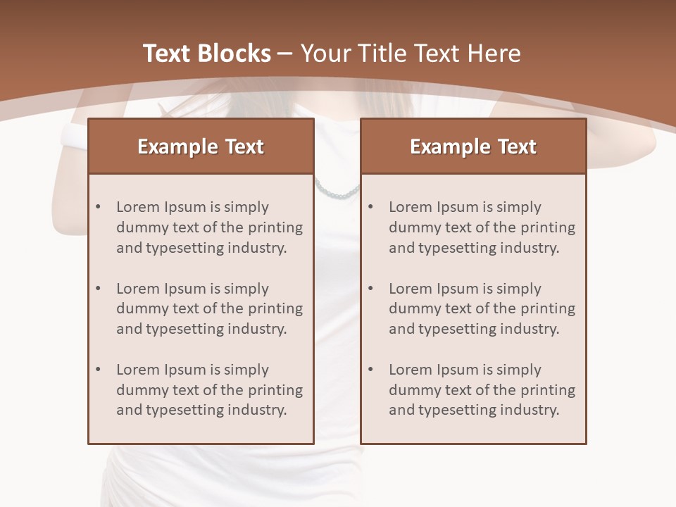 Lady Lifestyle Healthy PowerPoint Template