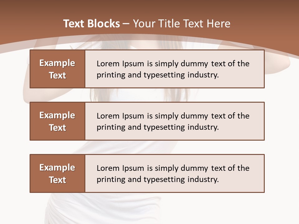 Lady Lifestyle Healthy PowerPoint Template