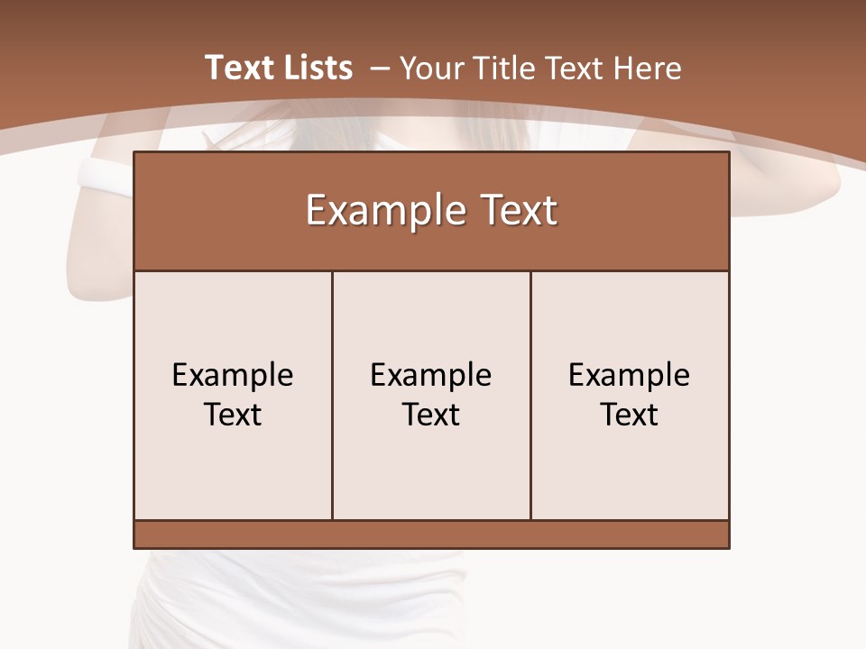 Lady Lifestyle Healthy PowerPoint Template