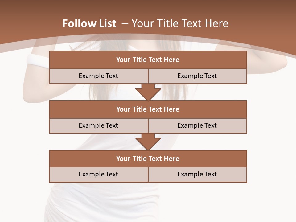 Lady Lifestyle Healthy PowerPoint Template