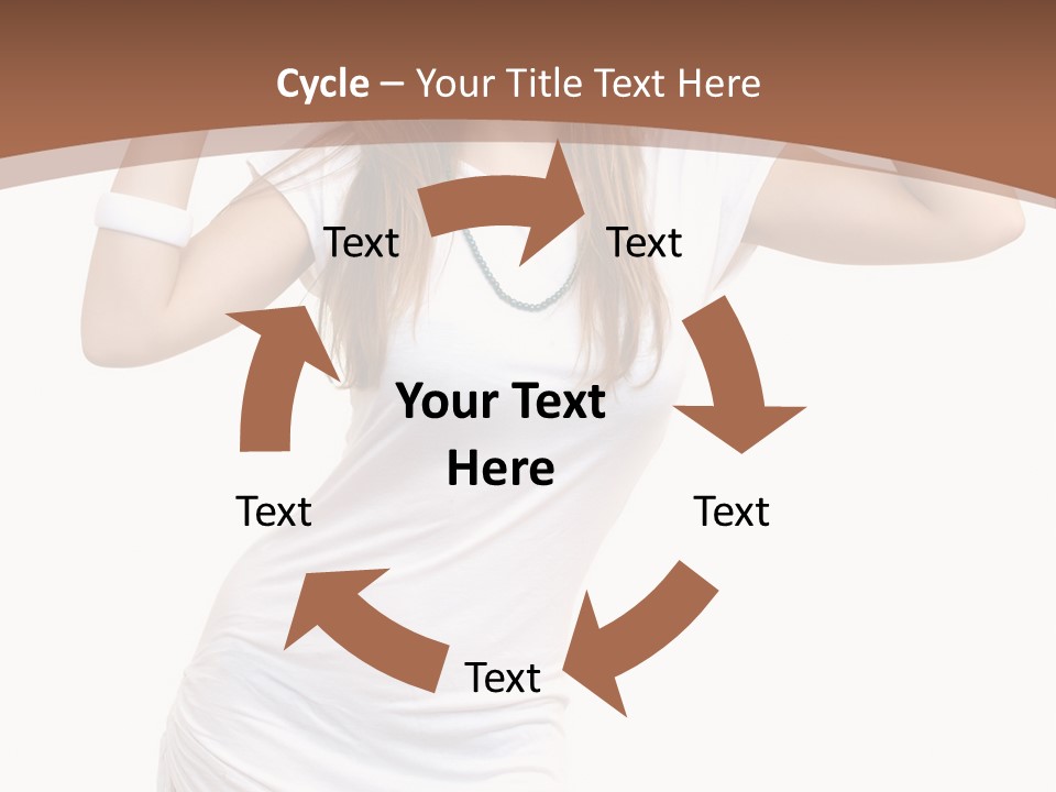 Lady Lifestyle Healthy PowerPoint Template