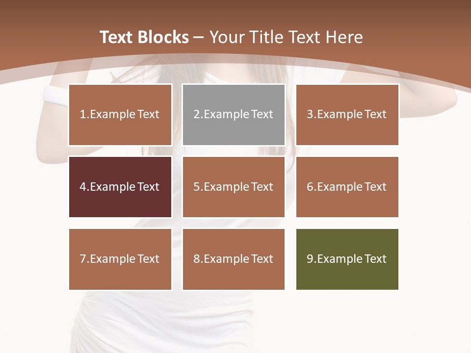 Lady Lifestyle Healthy PowerPoint Template