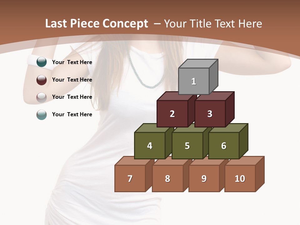 Lady Lifestyle Healthy PowerPoint Template