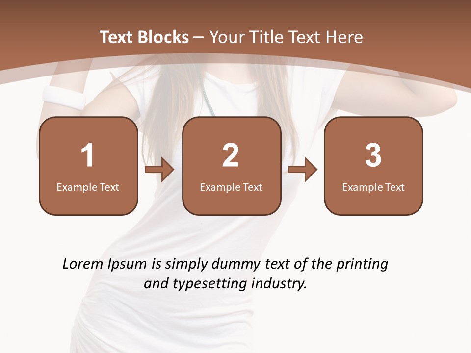 Lady Lifestyle Healthy PowerPoint Template