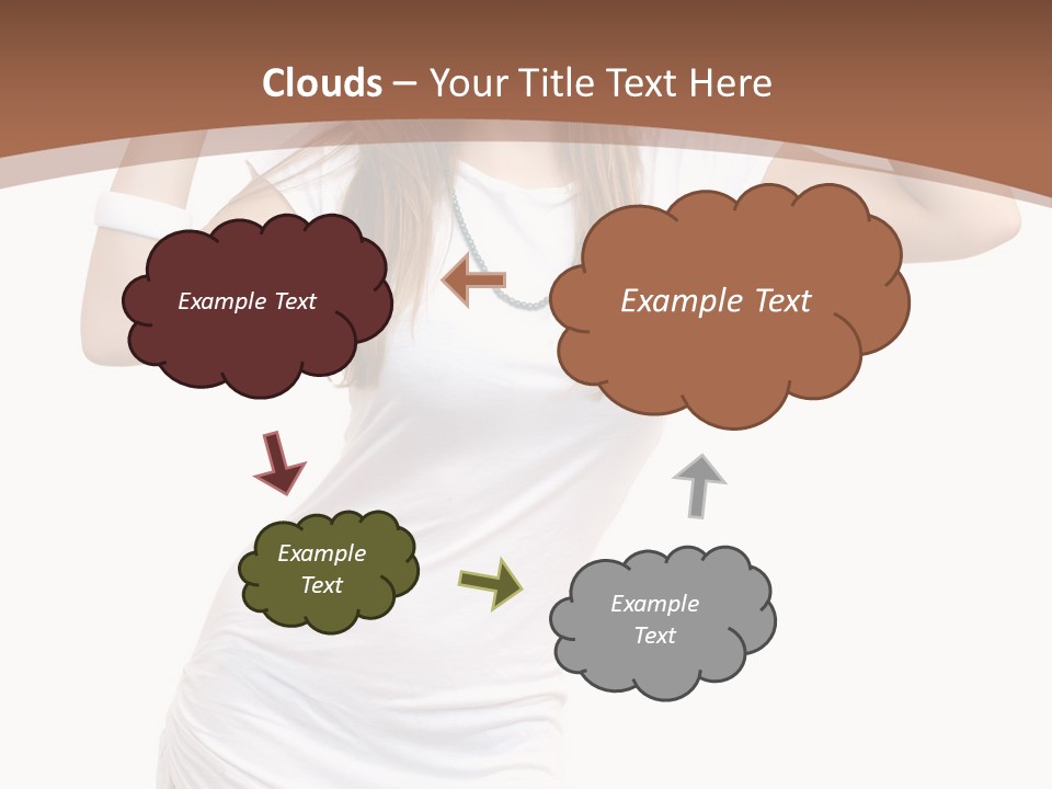 Lady Lifestyle Healthy PowerPoint Template