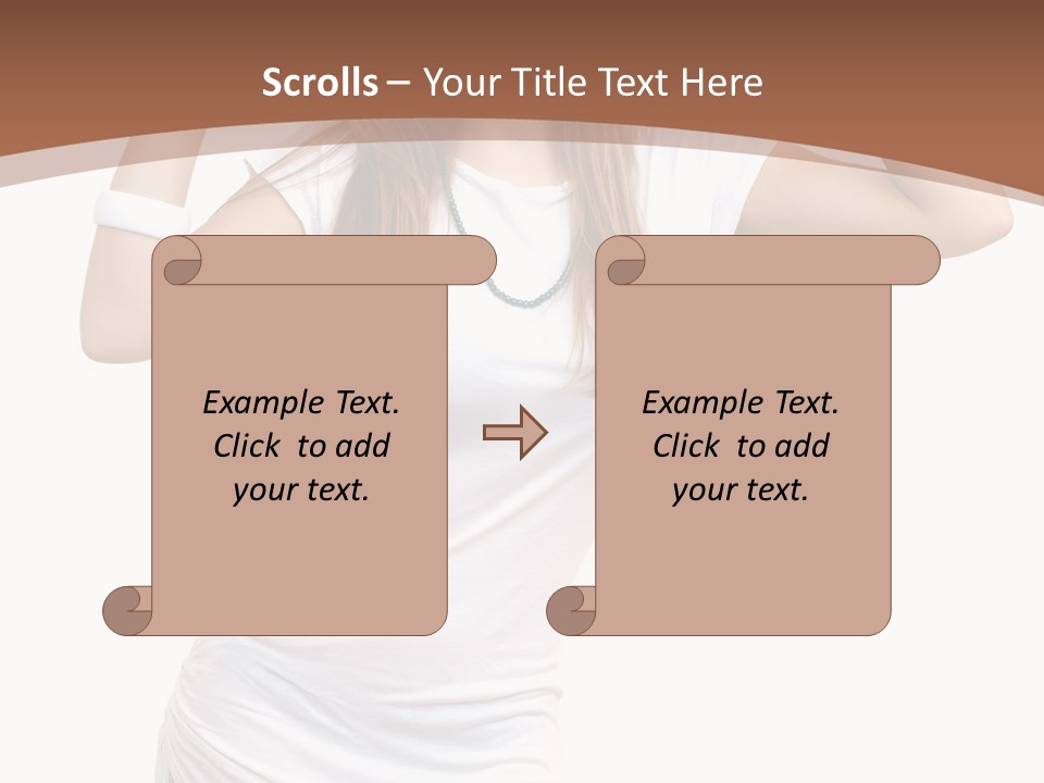 Lady Lifestyle Healthy PowerPoint Template