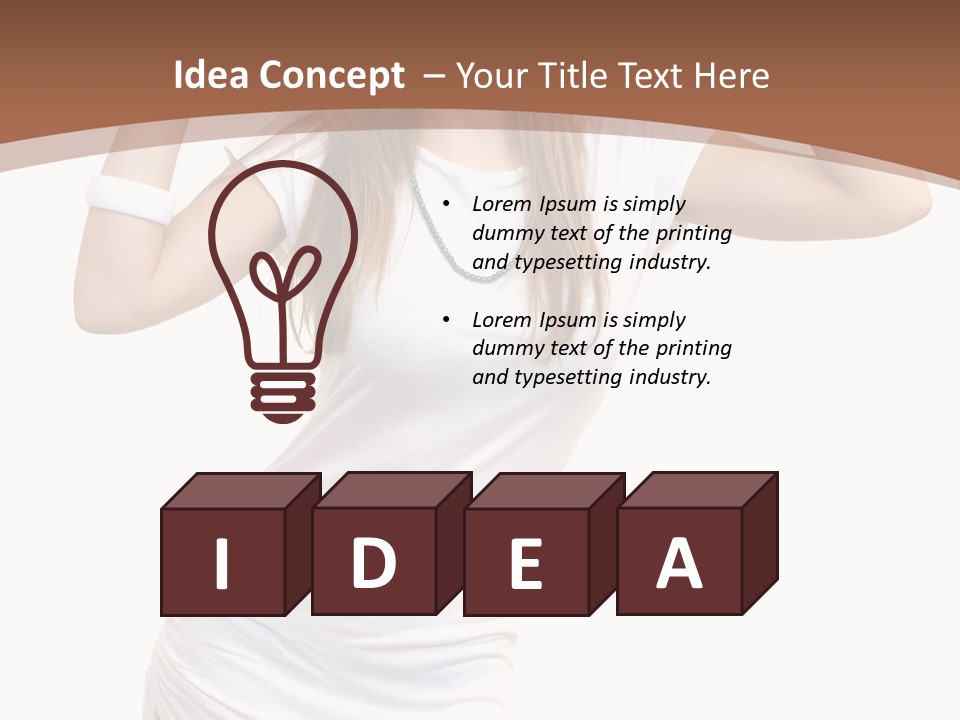 Lady Lifestyle Healthy PowerPoint Template