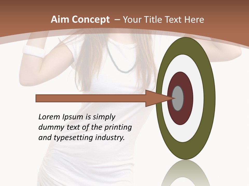 Lady Lifestyle Healthy PowerPoint Template