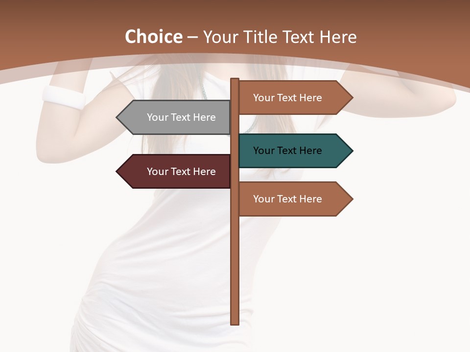 Lady Lifestyle Healthy PowerPoint Template