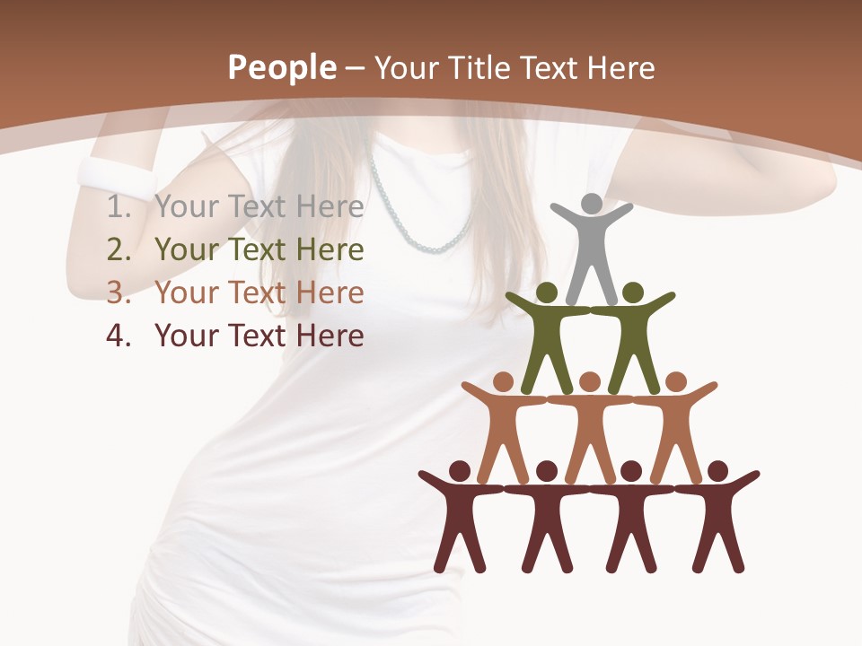 Lady Lifestyle Healthy PowerPoint Template