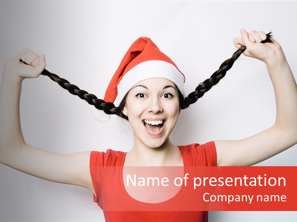 Lady Winter Pretty PowerPoint Template